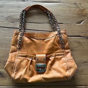 B. MAKOWSKY Orange Leather Bag